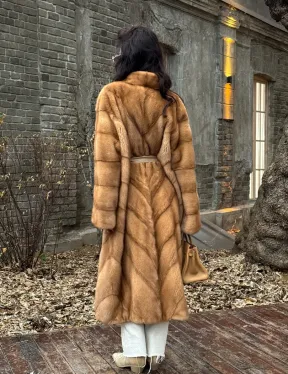 Шуба кимоно из аукционного меха норки GOLDEN COLLECTION