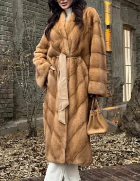 Шуба кимоно из аукционного меха норки GOLDEN COLLECTION