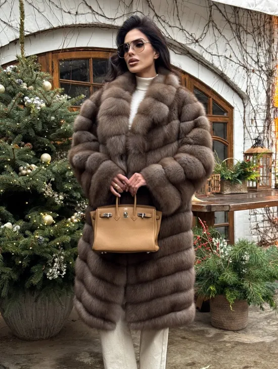 Манто из меха куницы