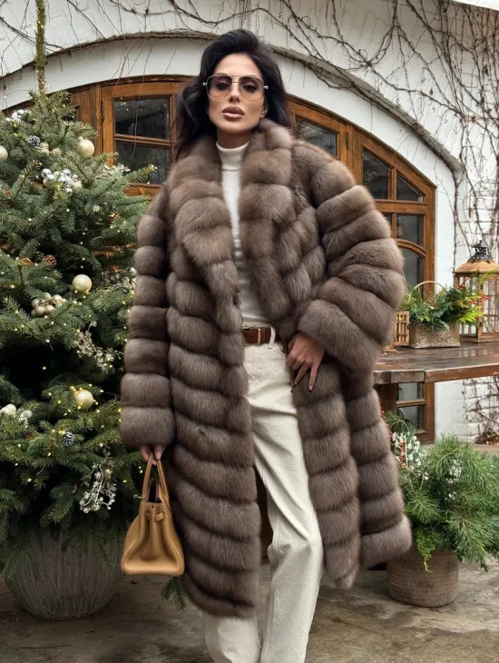 Манто из меха куницы