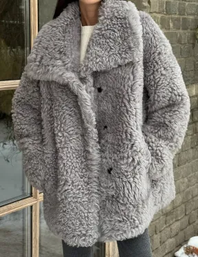 Короткая шубка - дублёнка из овчины