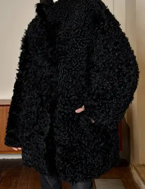 Двухсторонняя шуба - дублёнка из тиградо