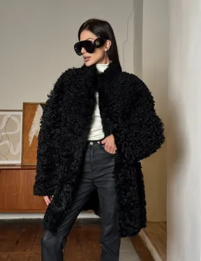 Двухсторонняя шуба - дублёнка из тиградо