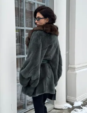 Норковый полушубок 