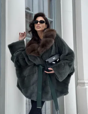 Норковый полушубок 