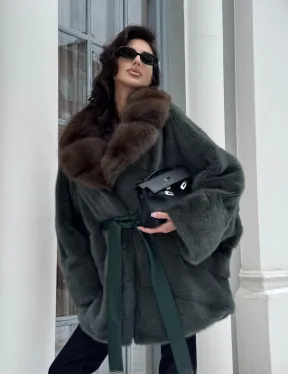 Норковый полушубок 