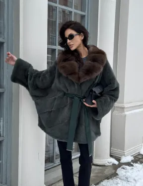 Норковый полушубок 