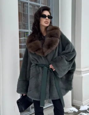 Норковый полушубок 