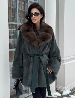 Норковый полушубок 