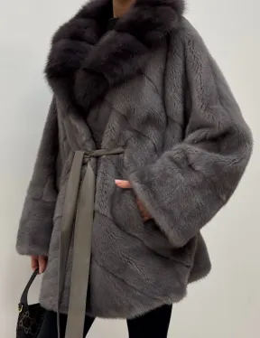 Полушубок норковый 