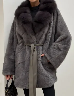 Полушубок норковый 