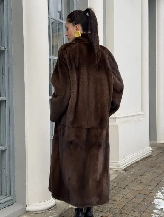Норковая шуба из скандинавской аукционной норки PREMIUM COLLECTION