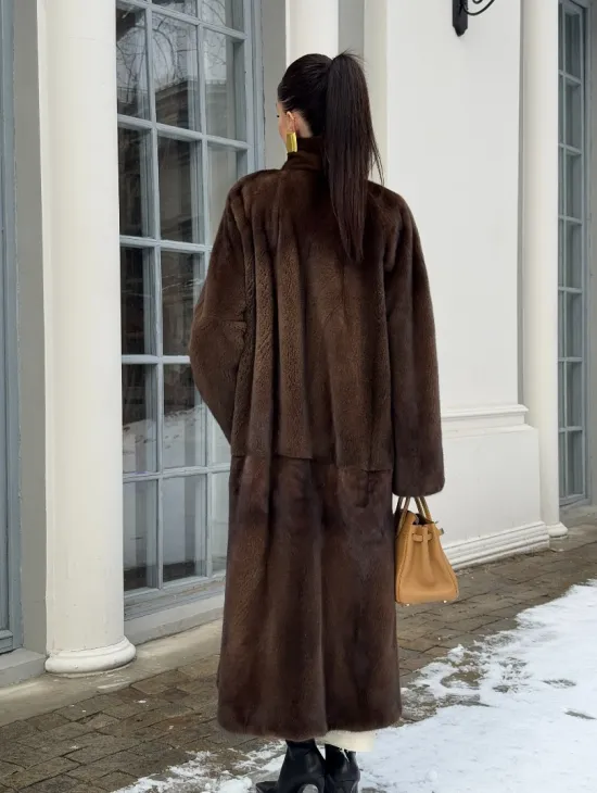 Норковая шуба из скандинавской аукционной норки PREMIUM COLLECTION