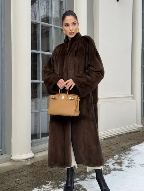 Норковая шуба из скандинавской аукционной норки PREMIUM COLLECTION