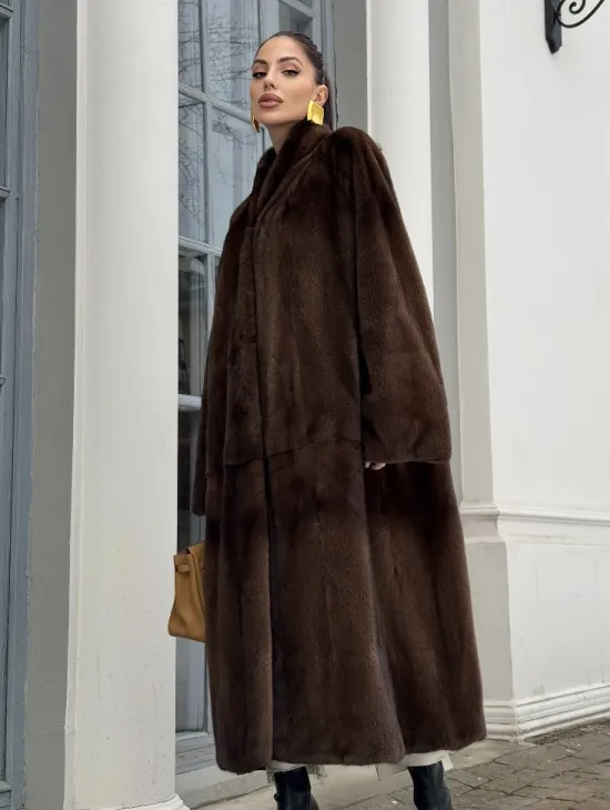 Норковая шуба из скандинавской аукционной норки PREMIUM COLLECTION