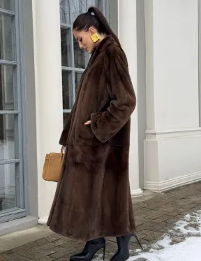 Норковая шуба из скандинавской аукционной норки PREMIUM COLLECTION