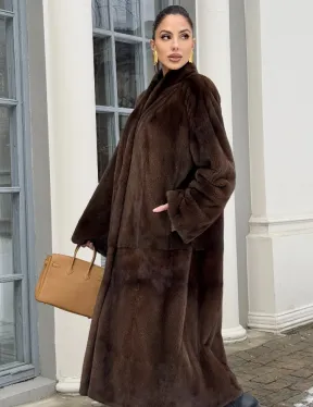 Норковая шуба из скандинавской аукционной норки PREMIUM COLLECTION