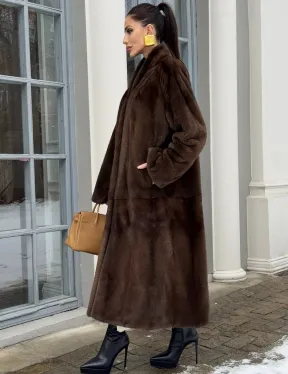 Норковая шуба из скандинавской аукционной норки PREMIUM COLLECTION