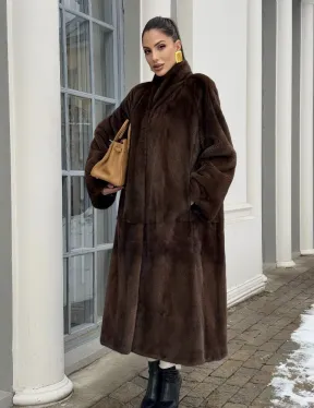 Норковая шуба из скандинавской аукционной норки PREMIUM COLLECTION