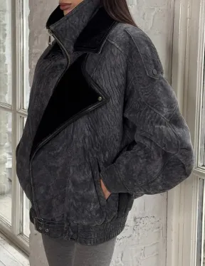 Дубленка - косуха из овчины керли 