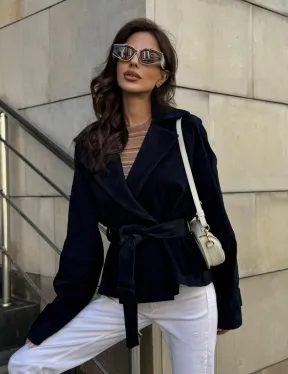 Модная куртка из замшевой кожи