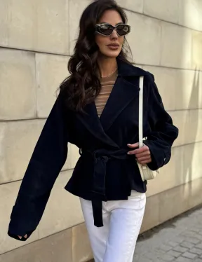 Модная куртка из замшевой кожи