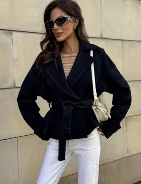 Модная куртка из замшевой кожи