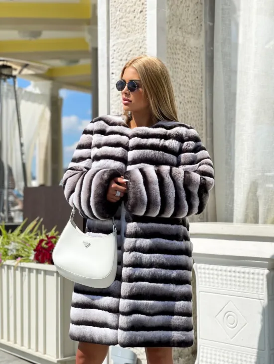 Шиншилловая шуба из орилага