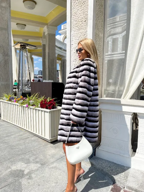 Шиншилловая шуба из орилага