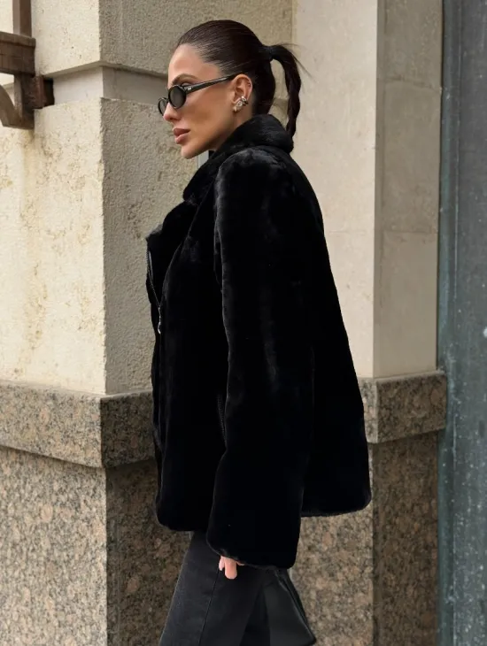 Норковая куртка - косуха из меха стриженой норки