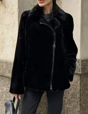 Норковая куртка - косуха из меха стриженой норки