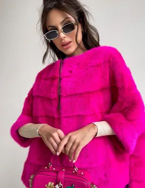 Норковая кофта на молнии