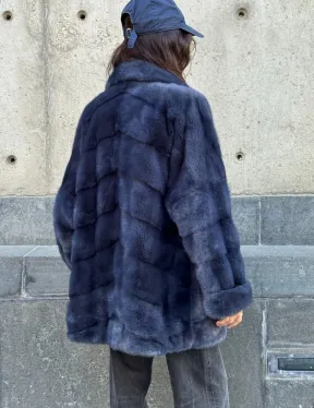 Короткая норковая шуба - автоледи