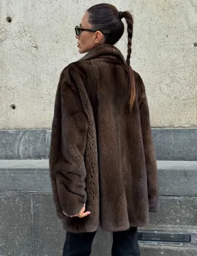 Норковая косуха из элитной скандинавской норки SAGA FURS