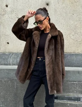 Норковая косуха из элитной скандинавской норки SAGA FURS