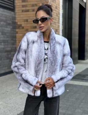 Меховая куртка из норковой крестовки