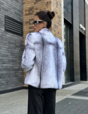 Меховая куртка из норковой крестовки