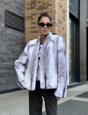 Меховая куртка из норковой крестовки