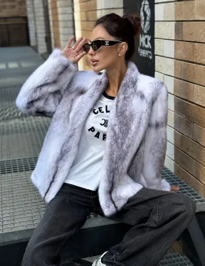 Меховая куртка из норковой крестовки