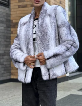 Меховая куртка из норковой крестовки