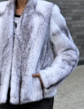 Меховая куртка из норковой крестовки