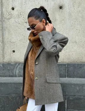 Меховая манишка из норки