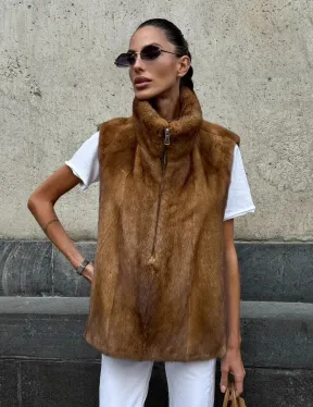 Меховая манишка из норки