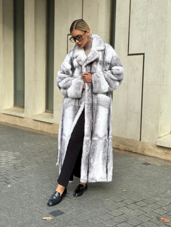 Норковая шуба - крестовка