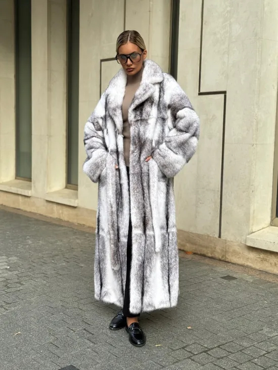 Норковая шуба - крестовка