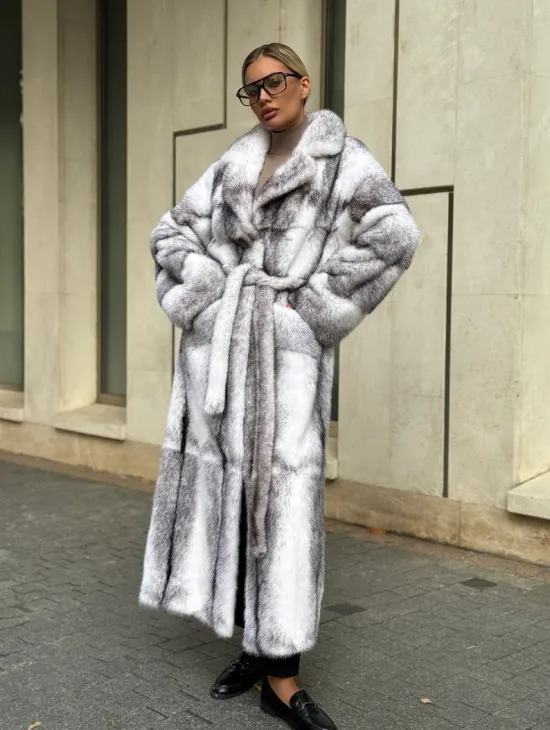 Норковая шуба - крестовка