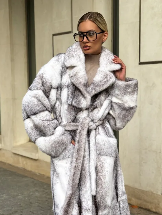 Норковая шуба - крестовка