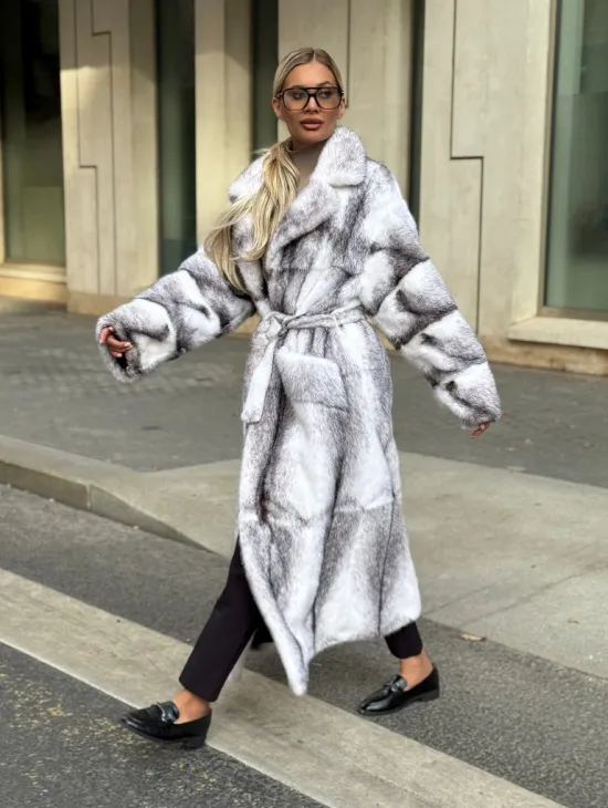 Норковая шуба - крестовка