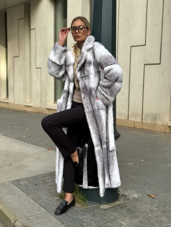 Норковая шуба - крестовка