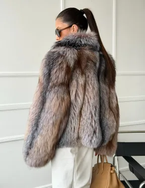 Полушубок из чернобурки